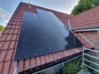 Detailansicht der Solarmodule