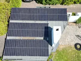 Photovoltaikanlage aus der Vogelperspektive