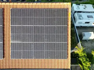 Solarmodule auf dem Ziegeldach
