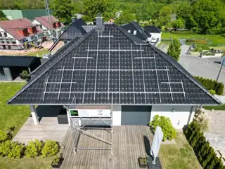 Unterkonstruktion auf dem Hausdach