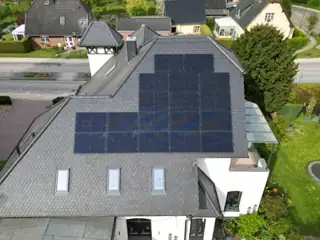 Fertig montierte Dachanlage