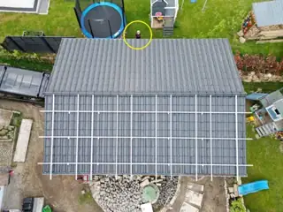 Solaranlage auf dem Nebengebäude