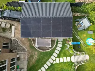 Photovoltaikanlage aus der Luft